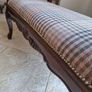 Stunning Carved Wooden Bench Image 3