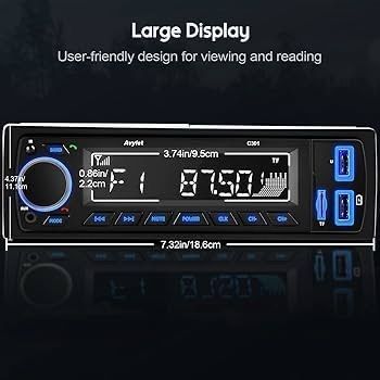 NEW SALE | 7 LED Colors Car Stereo Handsfree Calling Bluetooth 5.0 Car Radio, Stereo & Clock, 4X60W FM Radio