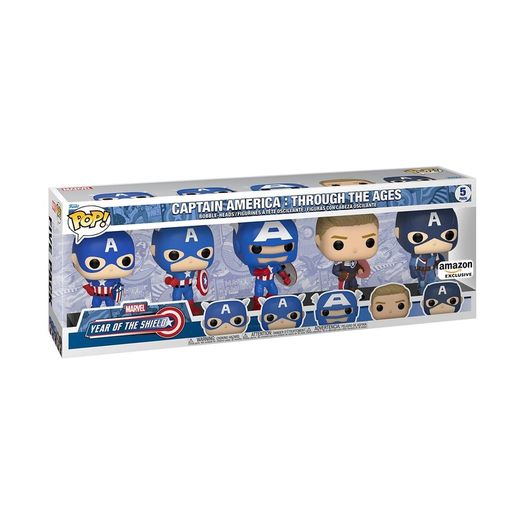 Captain America: Through the Ages 5 Pack Funko Pop!
