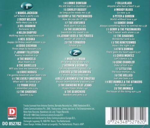 40 Hits. 1960 - 1964. 2 x CD. Free Postage!