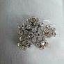 Floral diamante brooch Image 6