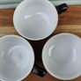 3 x Denby Black Stoneware Mugs/Cups Image 4