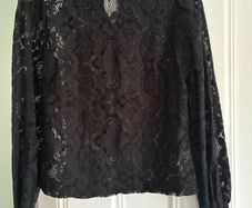 black lace top