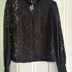 black lace top