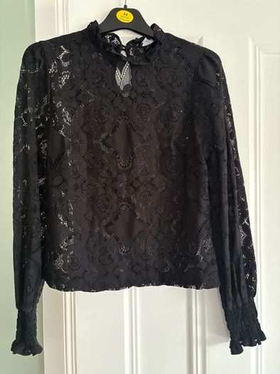 black lace top