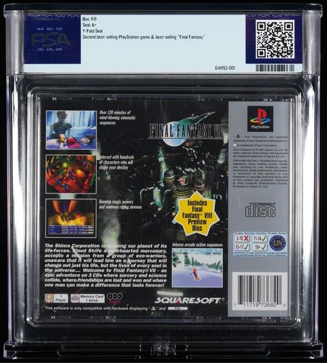 Final Fantasy 7 VII PlayStation PS1 Graded PSA 9.8 A+