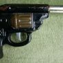 Vintage Rare Metal Double Barrel Pop Gun Image 4