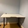 Height-Adjustable Desk  Metal Legs  Near Perfect Image 3