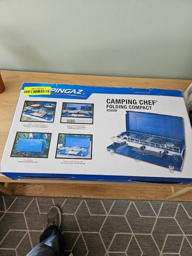 Campingaz Chef Folding Double Burner Stove and Grill