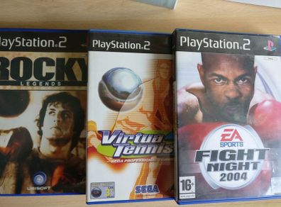 Rocky Fight Night 2004 Virtual Tennis Playstation 2 games
