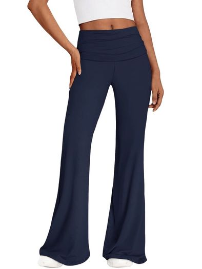 Brand New REORIA Women's Solid Color Leggings Flared Pants Gym
