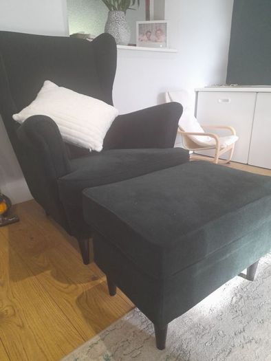 Ikea Strandmon Chair - Dark green