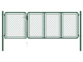 Garden Gate Steel 75x350 cm Green