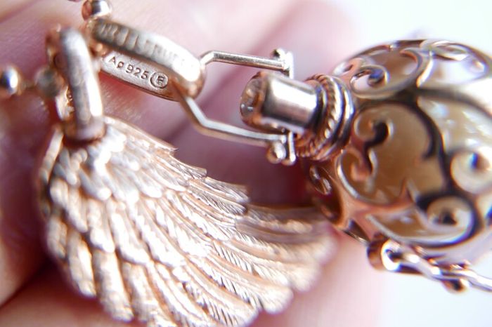 Sterling Silver 925 Gild Plated Angel Whisperer from Engelsrufer length 31" - 26,4g
