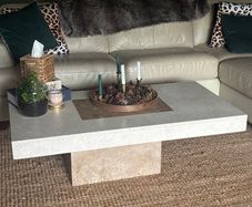 Natural stone coffee table