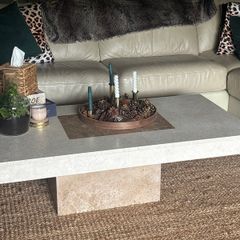 Natural stone coffee table