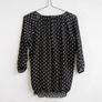 Pre Owned Paco Boutique Black Polka Dot Chiffon Blouse Image 4