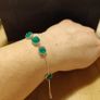 sterling silver bracelet with natural stones Image 2