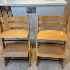 Two Stokke Tripp Trapp high chairs