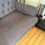 2/2.5 seater Button Harris Tweed couch/sofa Image 2