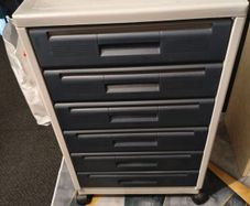 Plastic Storage Cabinet with 6 drawers