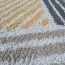 Large Geometric Shaggy / High Pile Rug Image 3