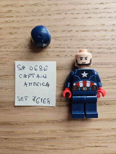 lego sh0686 captain america, set 76168