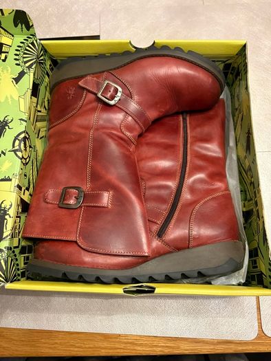 Fly London leather boots 42eu 9uk
