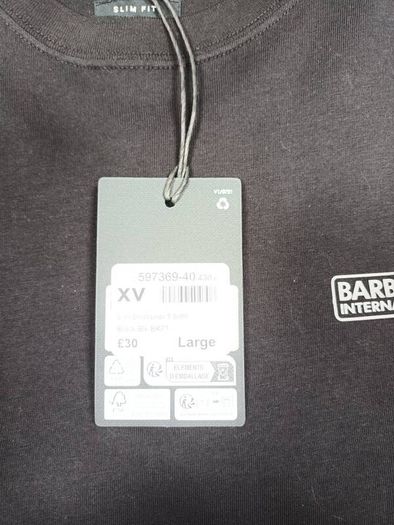 Barbour International slim fit t-shirt.Brand new with tags.Black in colour.