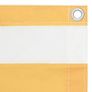 Balcony Screen White and Yellow 90x600 cm Oxford Fabric Image 2