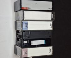 Mixed Lot of 6 Vintage VHS-C Camcorder Tapes - JVC, Panasonic, TDK, Maxell