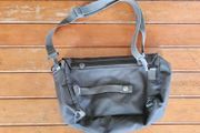 Vintage 1970s Swiss Army Military Issued Utility Shoulder bag Gas Mask Bag Collectable Militaria