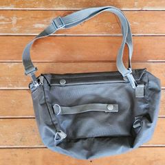 Vintage 1970s Swiss Army Military Issued Utility Shoulder bag Gas Mask Bag Collectable Militaria
