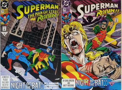 Superman Man Of Steel #14 + Superman & Robin #70 - Night Of The Bat (1992)