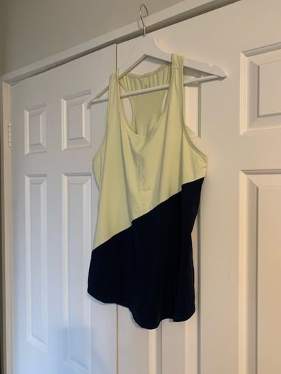 Goodmove Yellow & Navy Sports Top