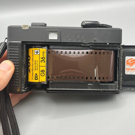 Konica C35 EFP 35mm Film Camera Hexanon 38mm F4 Lens Black Vintage - UNTESTED