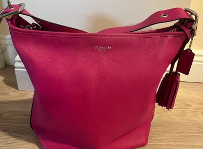 COACH Saddle Leather Satchel Bag