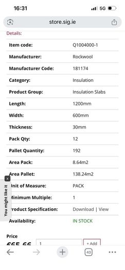 Floor Insulation Rockwool