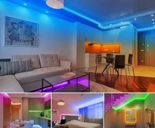 10M LED Light, RGB Strip Light with 44-Key Remote Control, Colour Adjustable,