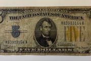 US 5 Dollar Bill - Yellow Seal WW2