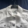 Women's White Denim Jacket Image 2