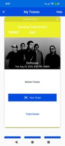 Deftones Ticket Dublin