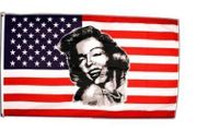 USA Marilyn Monroe Flag 5 x 3 FT - 100% Polyester with Eyelets Banner