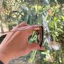BCBGMaxazria Cat Eye Sunglasses, Gold tone, Pink Earpieces, Like New Image 3