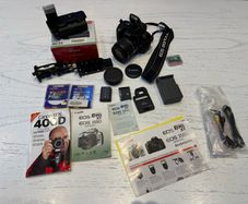 Canon EOS Rebel XT with 18-55mm lense and extras