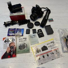 Canon EOS Rebel XT with 18-55mm lense and extras
