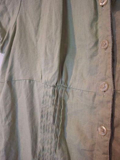 Green linen blouse Size M