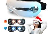 Adamson eye massager for migraine relief with Heat and Cooling for Migraines + Dry Eyes + Dark Circles | Rechargeable, Bluetooth Music + Improve Sleeping