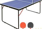 FREE EXPRESS SHIPPING Folding Ping Pong Table Game Set, Portable Indoor Outdoor Table Tennis Table with 2 Paddles, 3 Balls and Net