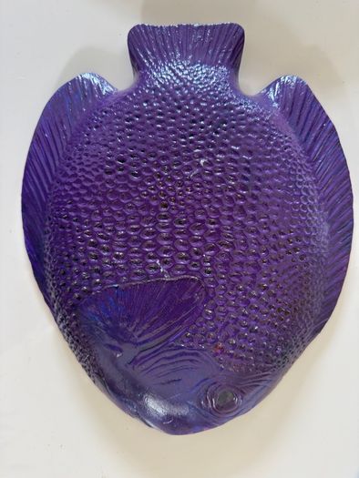 Arcoroc 'Poisson' fish-shaped glass plate